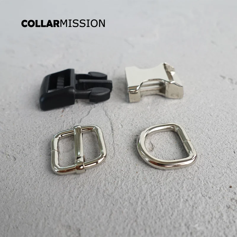 (metal buckle+adjust buckle+D ring/set) environmental hardware for DIY Dog collar puppy necklace 20mm webbing security lock | Дом и сад