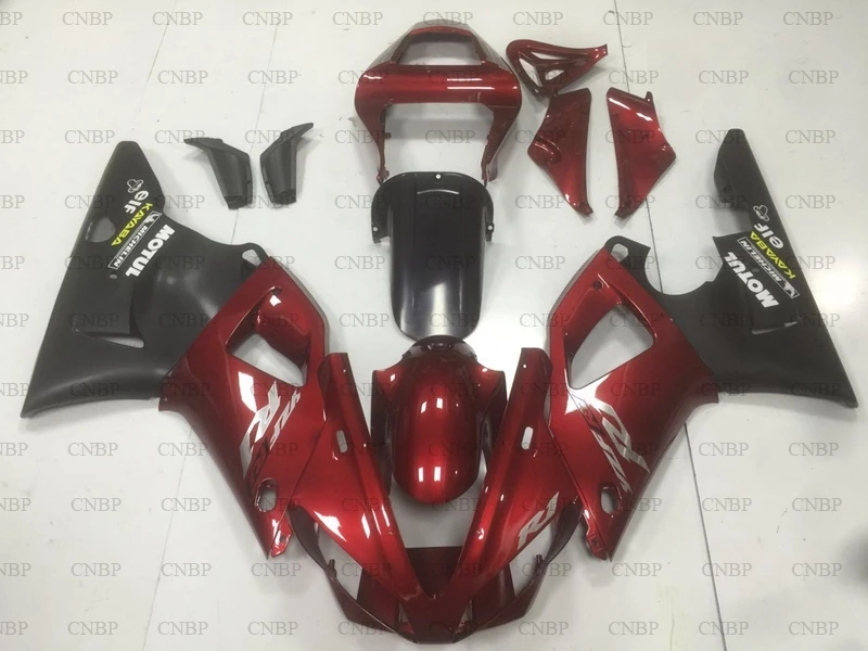 YZF R1 2000 обтекатель мотоцикла YZF1000 2001 Красный Черный Пластиковые обтекатели YZFR1 01