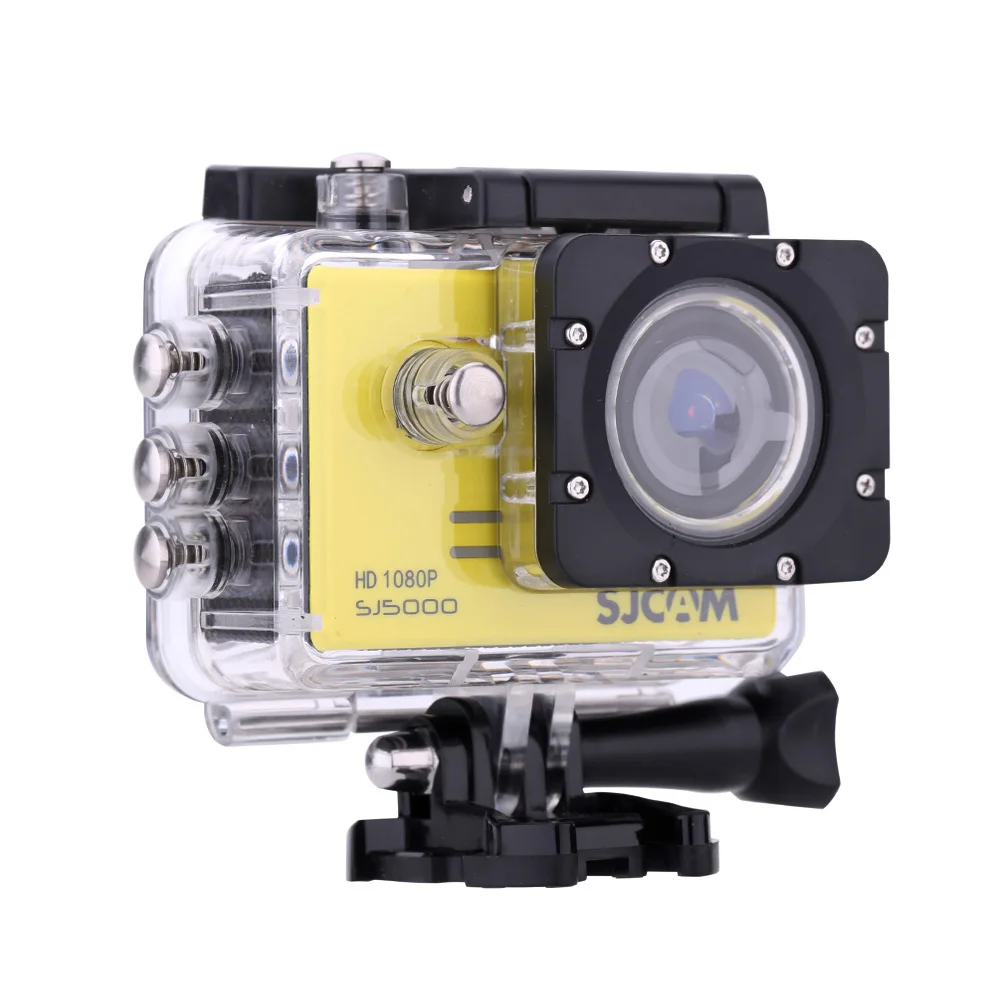 Цвет: желтый SJCAM SJ5000 Экшн-Камера спортивная водонепроницаемая камера DV 14MP 2," lcd HD 1080P 170 градусов широкоугольный объектив экшн-камера видеокамера - Цвет: Цвет: желтый