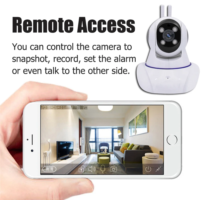 Wifi ip камера наблюдения Беспроводная HD 720P Мини PTZ системы безопасности Wi Fi P2P CCTV