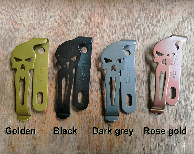 Металлический пружинный зажим для ремня 29 мм * 68 футляр титанизирующий ножей kydex