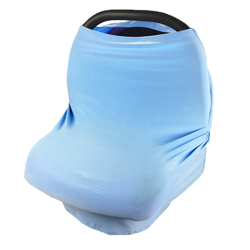 blue QILEJVS Многофункциональный защитный чехол для детского автокресла, эластичный шарф для кормления грудью, чехлы для детских колясок, аксессуары - Цвет: blue