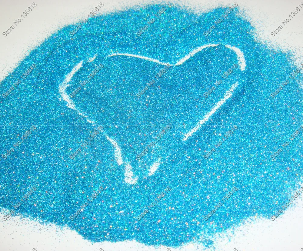 

50g/bag x 1/256"(0.1mm) Holographic Laser Light Blue Color Shining Fine Nail Glitter Dust Powder for DIY Nail Art&Glitter Craft