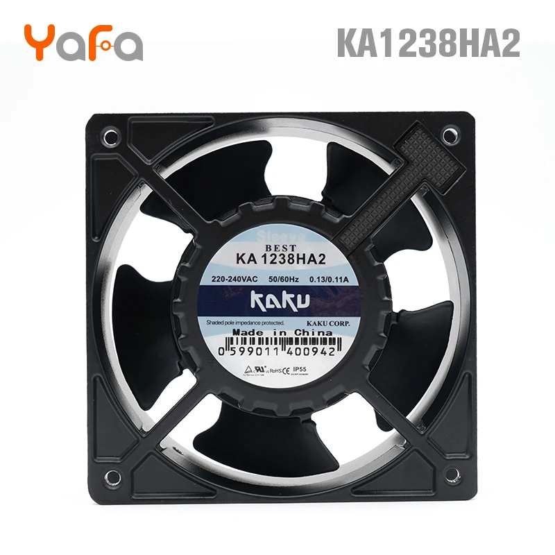 KA1238HA2 lead wire type original KAKU 220V 0.13A metal blade fan waterproof and high temperature resistant axial | Бытовая техника