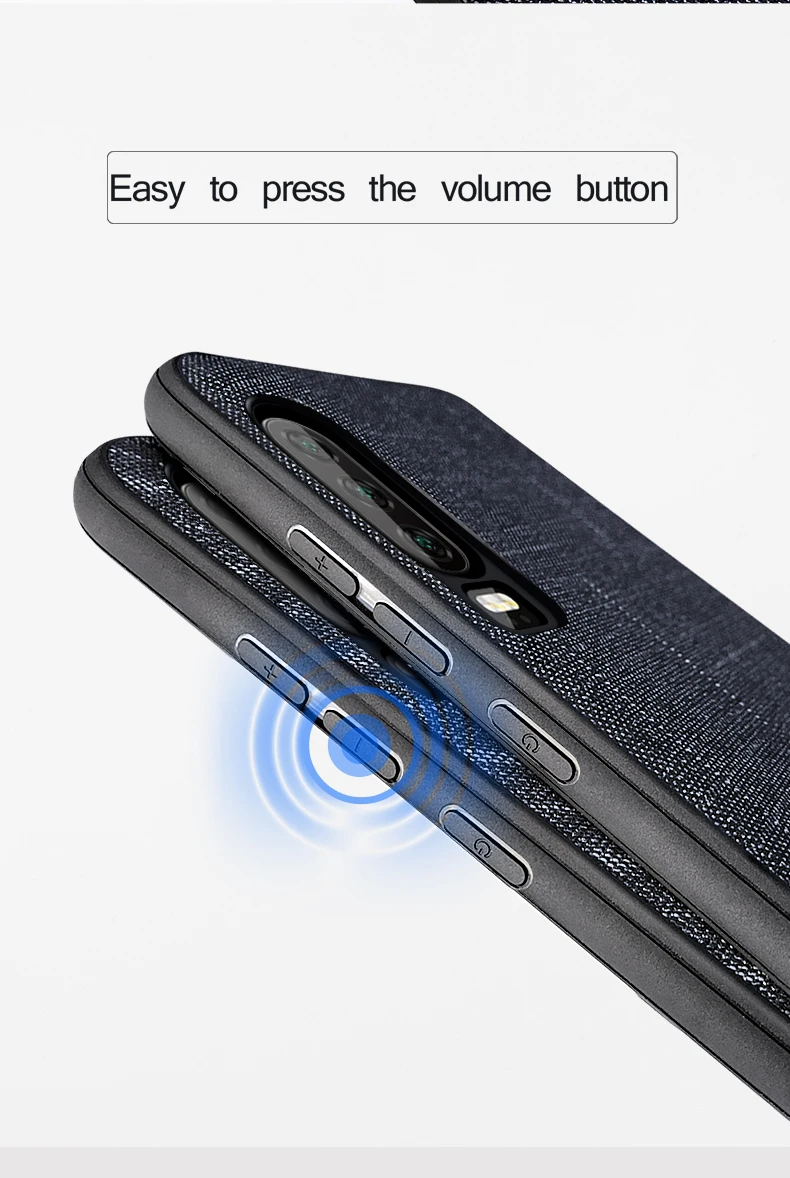 Для huawei P30 Pro чехол Mofi для huawei P30 чехол Lite чехол тканевый материал для huawei P30 облегченный задний Чехол чехол бизнес P30Pro