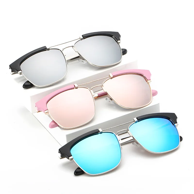 Женские солнцезащитные очки LONSY брендовые дизайнерские в полуоправе UV400 высокое