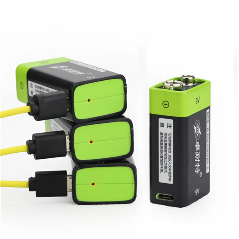 ZNTER RC Батарея S19 9V 400 мА/ч USB Перезаряжаемые 9В литий полимерный для Аксессуары