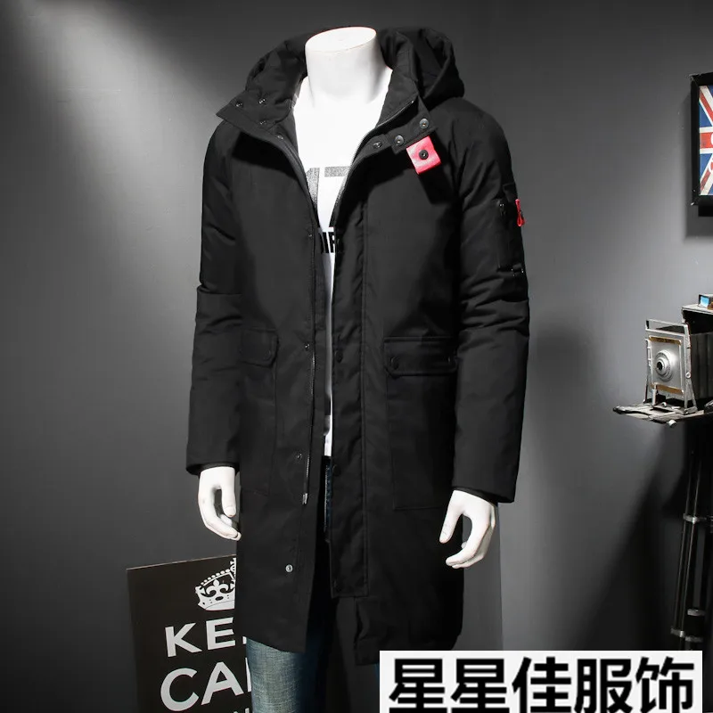 10XL 9XL 8XL 6XL 5XL 2018 зимнее мужское длинное пальто с изысканным карманом на руку