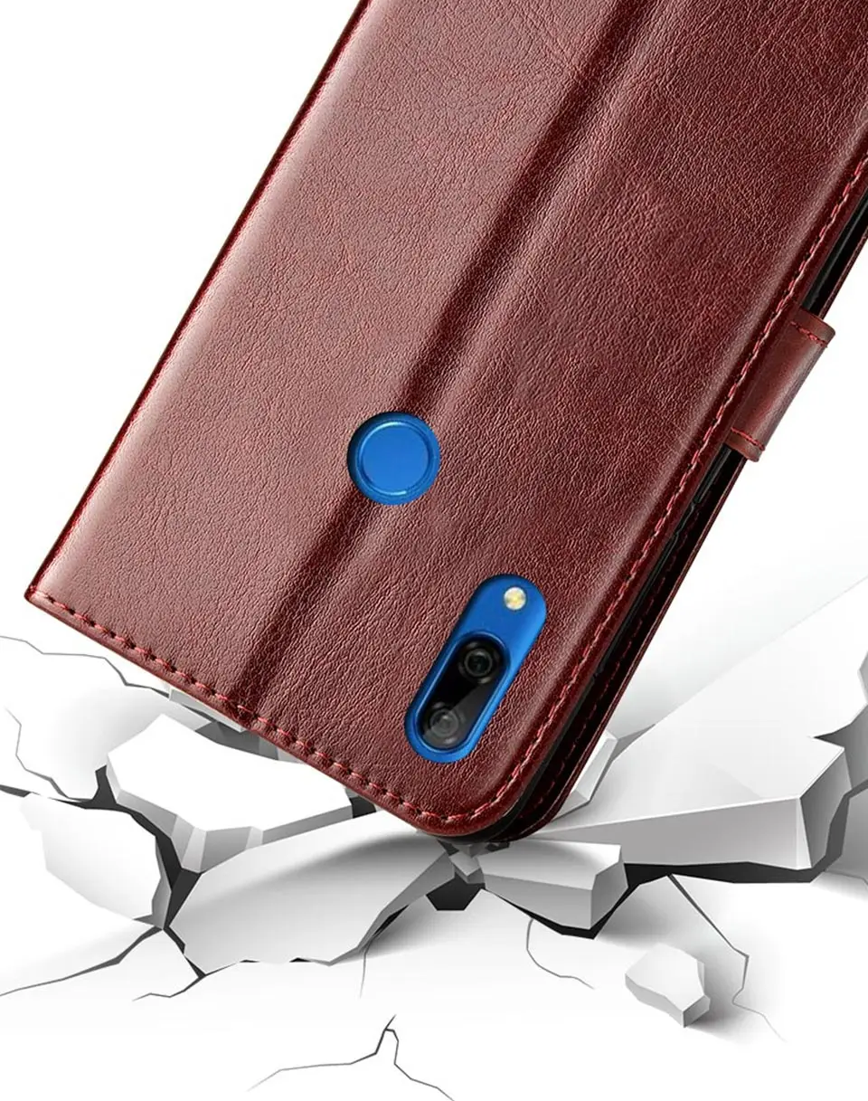 Кожаный флип-чехол для Huawei P smart Z 2019 чехол Psmart телефона Smart smartZ | Мобильные телефоны