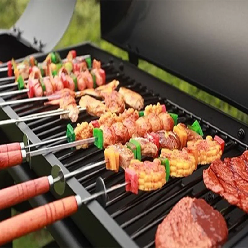 Новое поступление открытый домашний садовый гриль для барбекю BBQ8001B вилла отель толще Портативный Большой барбекю гриль для 5-7 человек