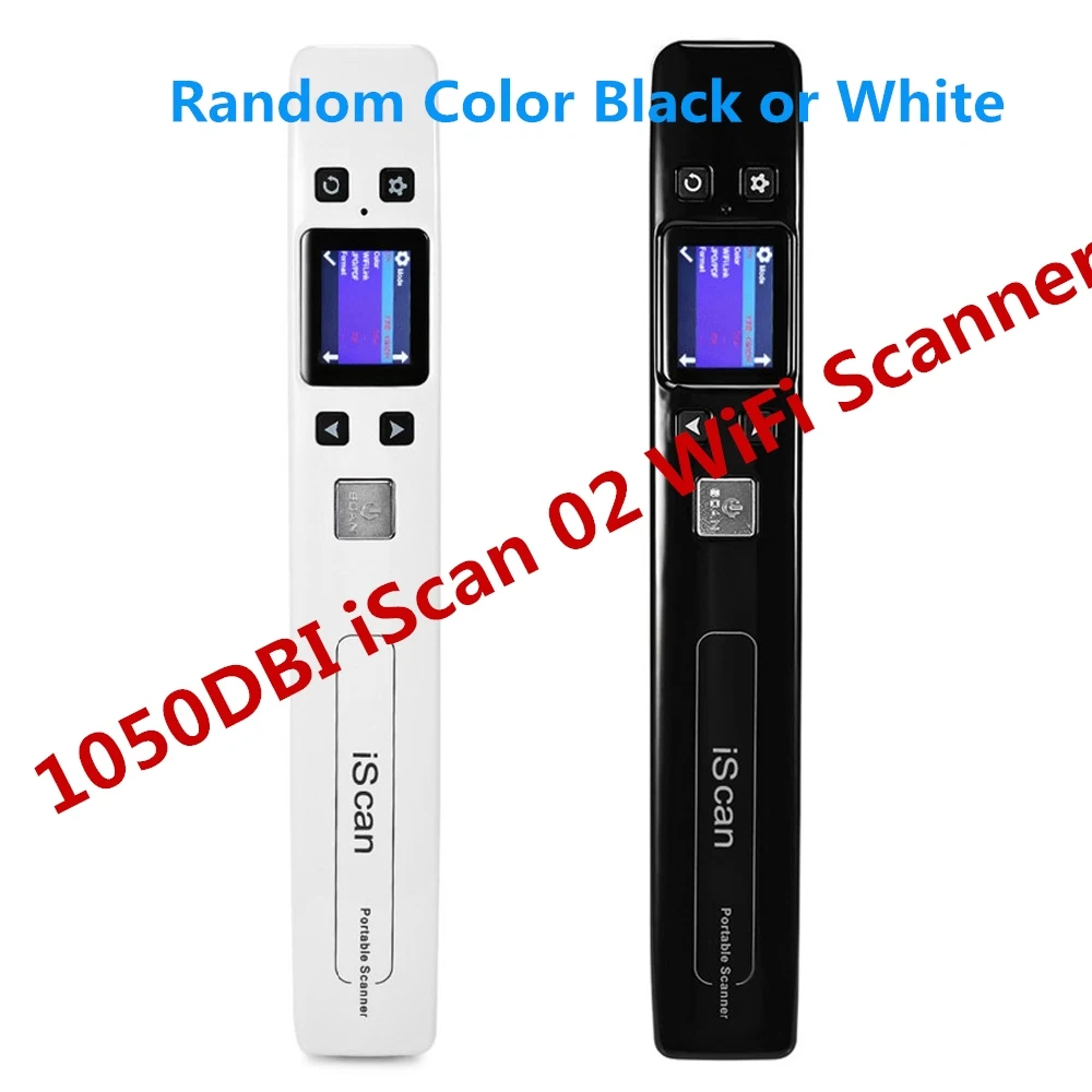 Портативный сканер iScan 900 dpi 1050DBI формат изображения документов A4 книга сканер ЖК-дисплей JPG/PDF USB2.0 сканер Прямая поставка - Цвет: iSan02 WiFi 1050DBI