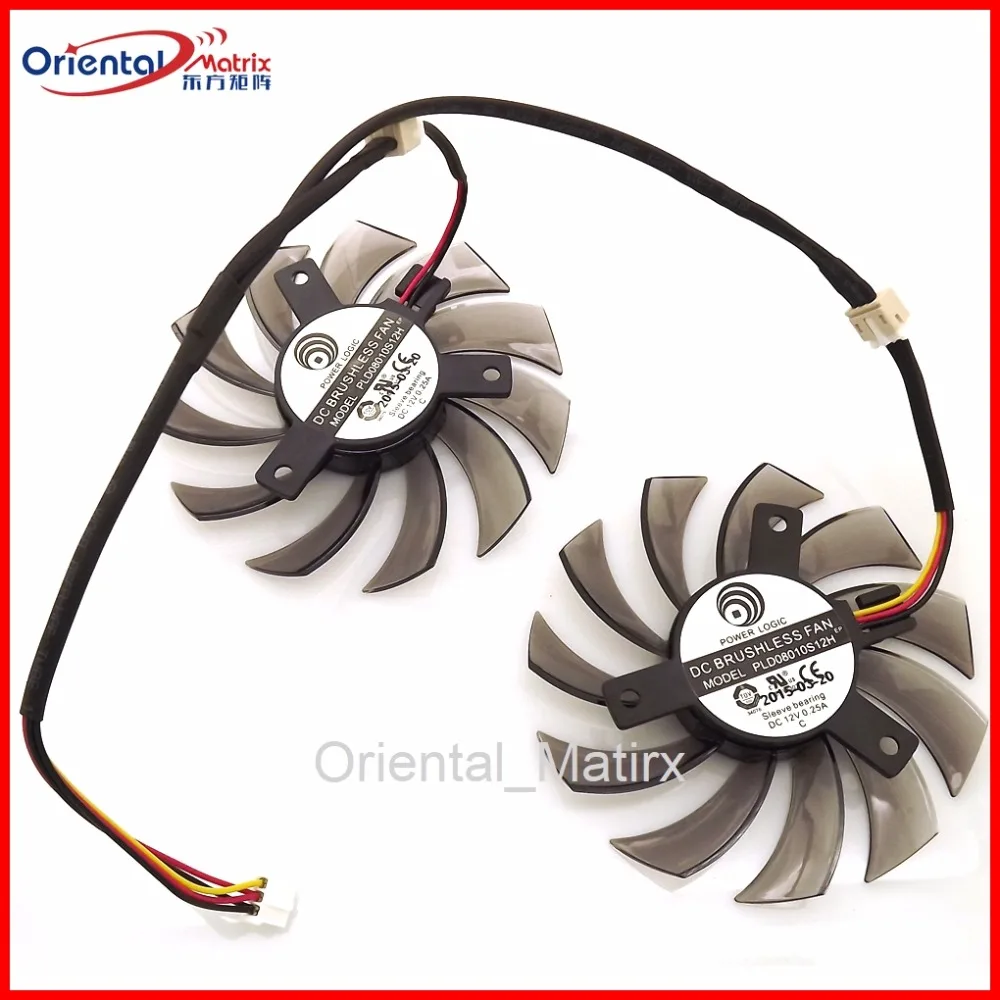 

Free Shipping PLD08010S12H 75mm DC12V 0.25A 40*40*40mm For GIGABYTE Graphics Card Cooler Cooling Fan