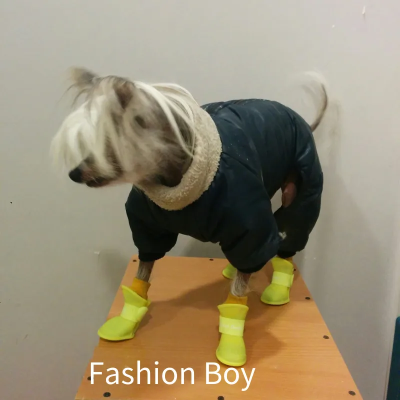 Горячая Распродажа Обувь для собак водонепроницаемая обувь нескользящая