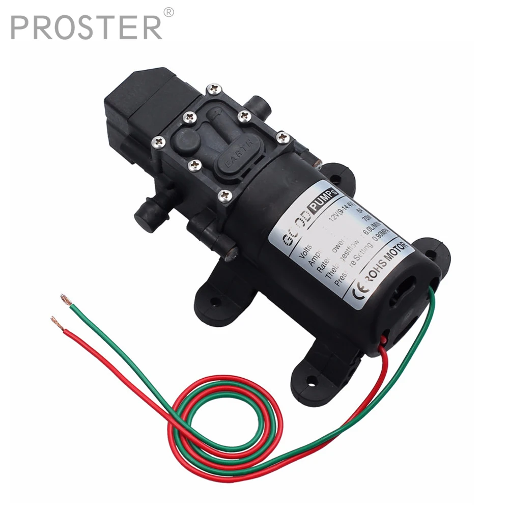 Proster водяной насос с 2 металлические наконечники DC 12 V 70 W 130PSI 6L/Min мембранный