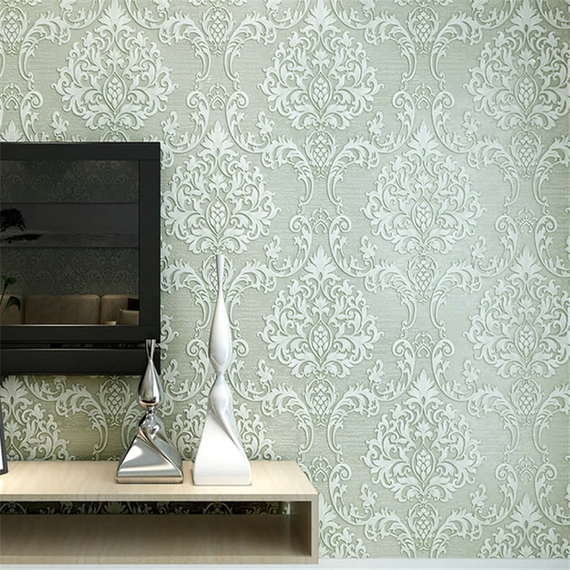 beibehang Modern 3D Embossed TV Background mural Wallpaper roll Striped Roll Desktop for living room | Обустройство дома