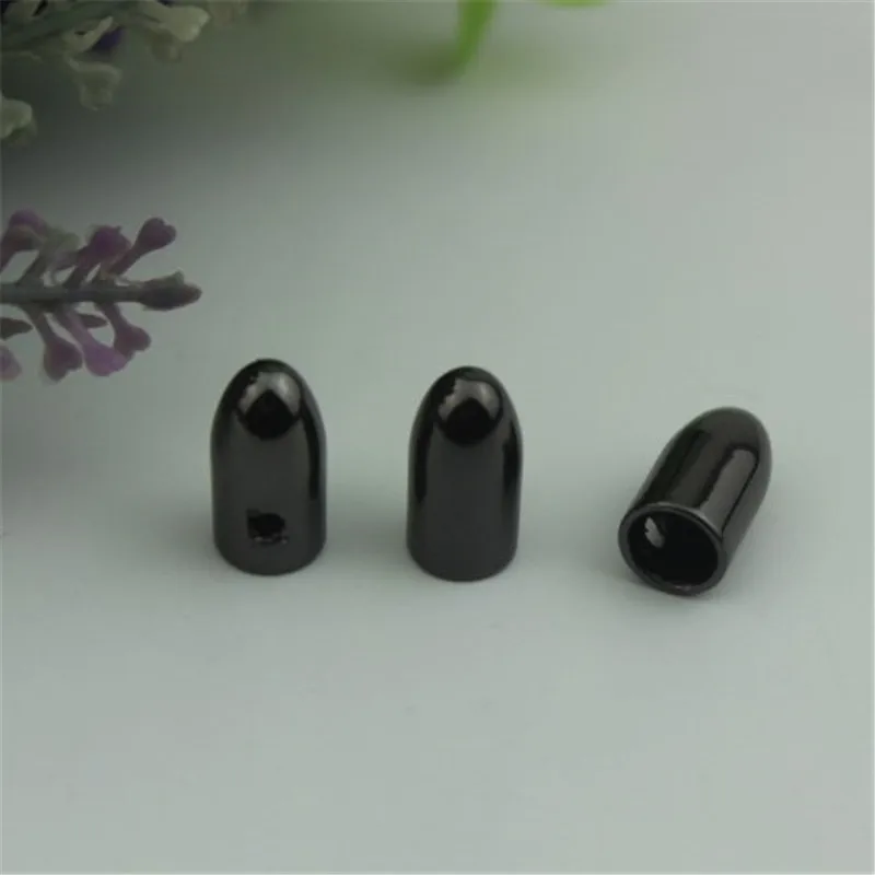 gunmetal 10 шт. 15*6 мм металлический сплавный шнур концевые пряжки кепки Пули Форма для одежды шляпа толстовки Аппаратные аксессуары для одежды - Цвет: gunmetal