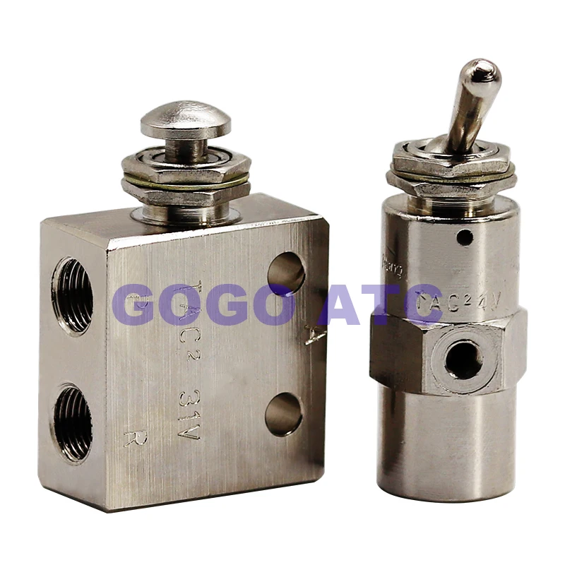 TAC пневматический тумблер клапан TAC-3V/P/S 4 V/P TAC2-31V/P 41 V/P воздушный переключатель цилиндр аксессуары ручной Реверсивный Клапан
