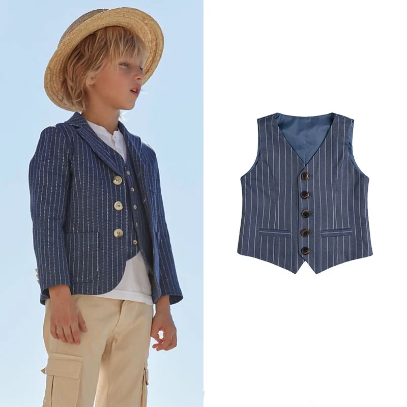 

Brand High quality boy wear Continental gentleman single breasted suit vest