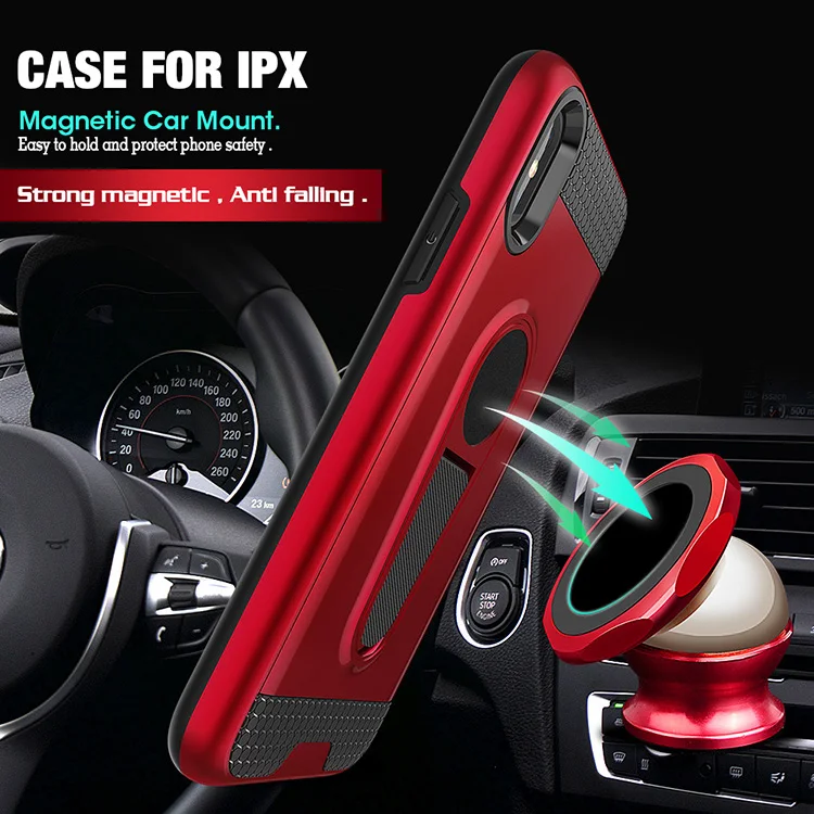 Armor Soft Silicone Case for iphone XR XS X Max 8 7 6 6s plus Magnetic Cell Phone Back Cover Housing Coque |