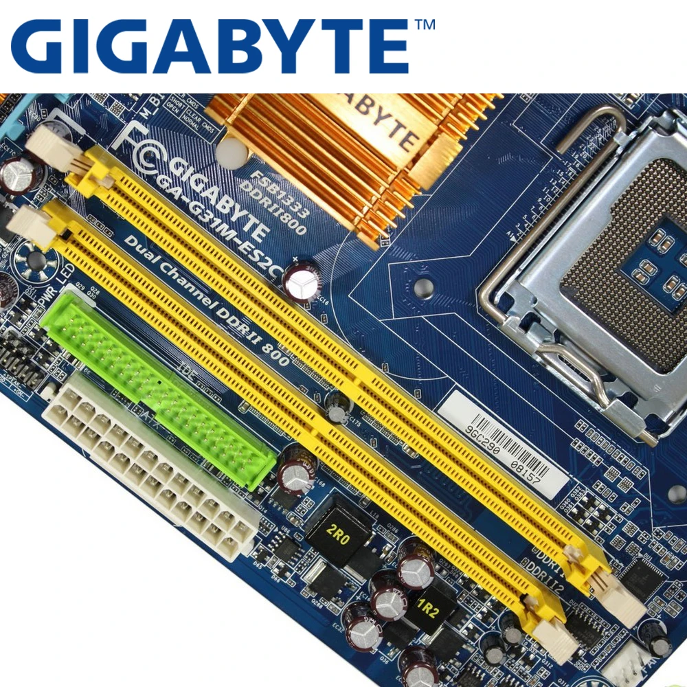 GIGABYTE GA-G31M-ES2C настольная материнская плата G31 Socket LGA 775 для Core 2 DDR2 4G Micro ATX оригинальная материнская плата G31M-ES2C