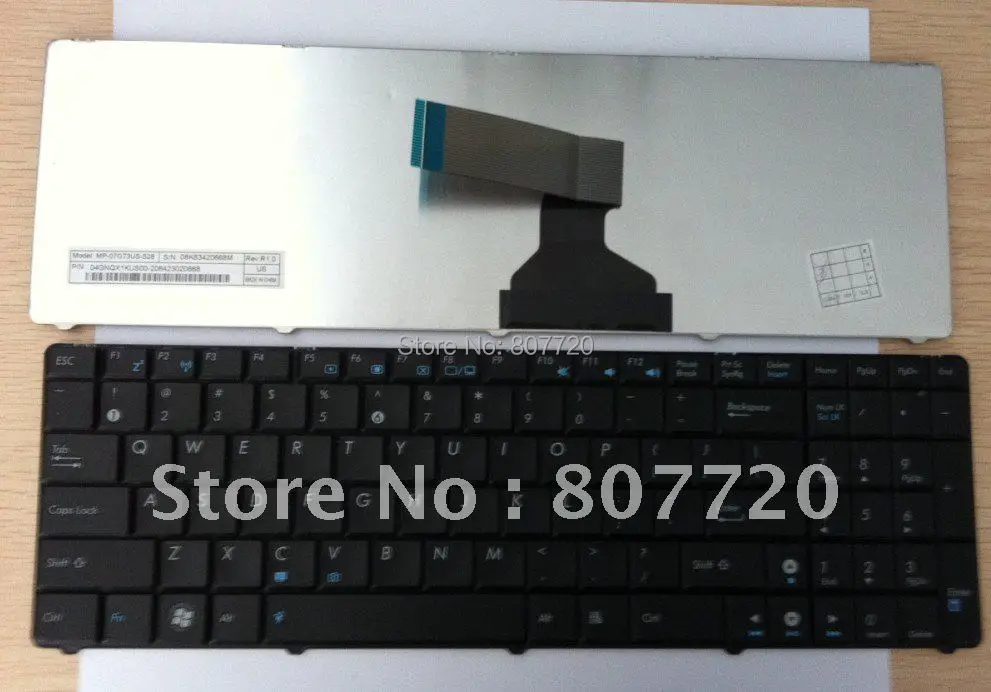 Новая клавиатура ноутбука MP 07G73US 528 04GNQX1KUS00 2 N50 A50 N90 K52|laptop keyboard|notebook keyboardkeyboard laptop |