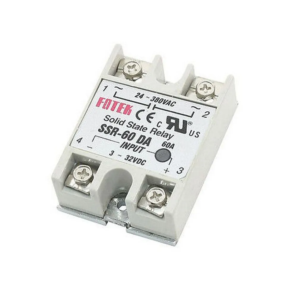 Промышленное твердотельное реле FOTEK SSR 60DA вход постоянного тока 3-32 В и выходная