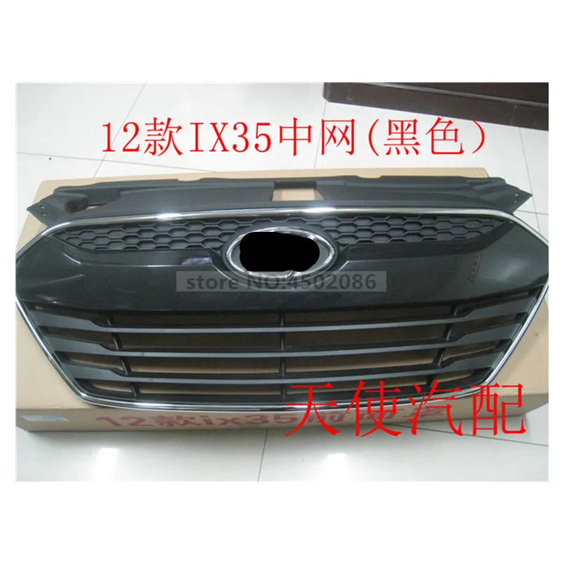 Для hyundai ix35 2012 Высокое качество ABS Хром Передняя решетка ремонт вокруг отделки решетки гонки