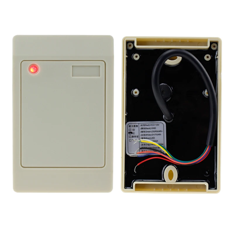 IP65 Водонепроницаемый ABS RFID считыватель карт контроля доступа 125 кГц/13,56 МГц карточка-ключ смарт-считыватель клавиатура со светодиодный