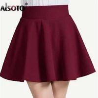 alsoto summer and winter skirt for women fashion skirts womens high waist sexy mini faldas jupe black and red saia pleated skirt