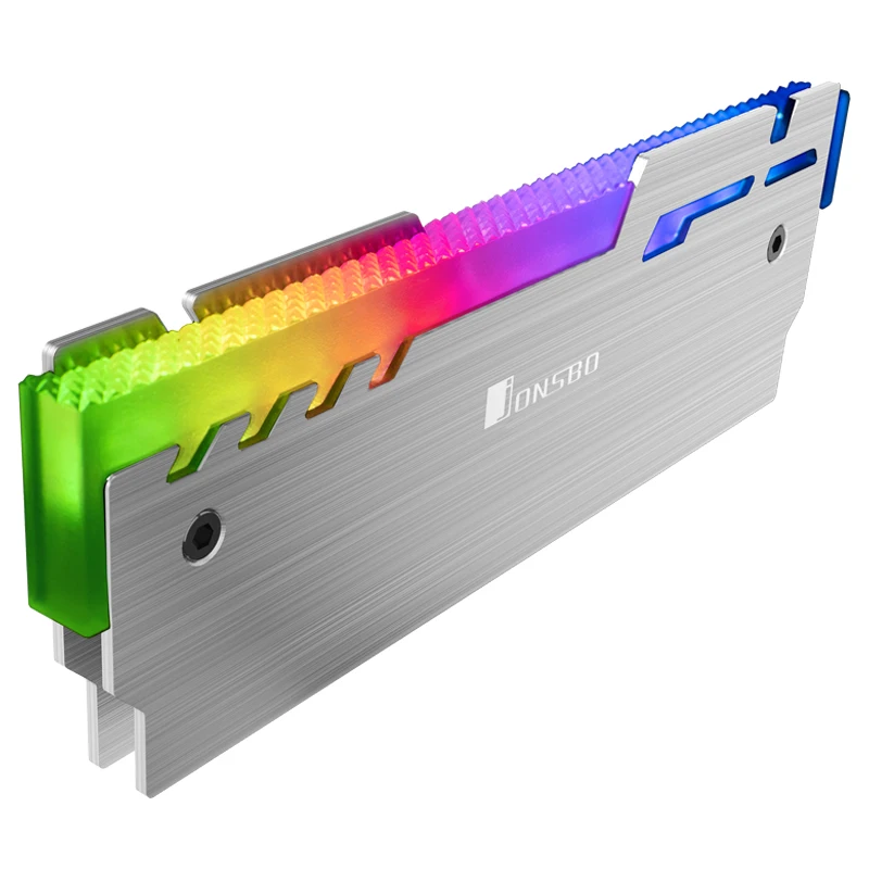 Color JONSBO NC-3 кулер памяти светящийся охлаждающий жилет красочный светильник автоматически изменяется алюминиевый радиатор Настольный теплоотвод ОЗУ - Цвет лезвия: Color