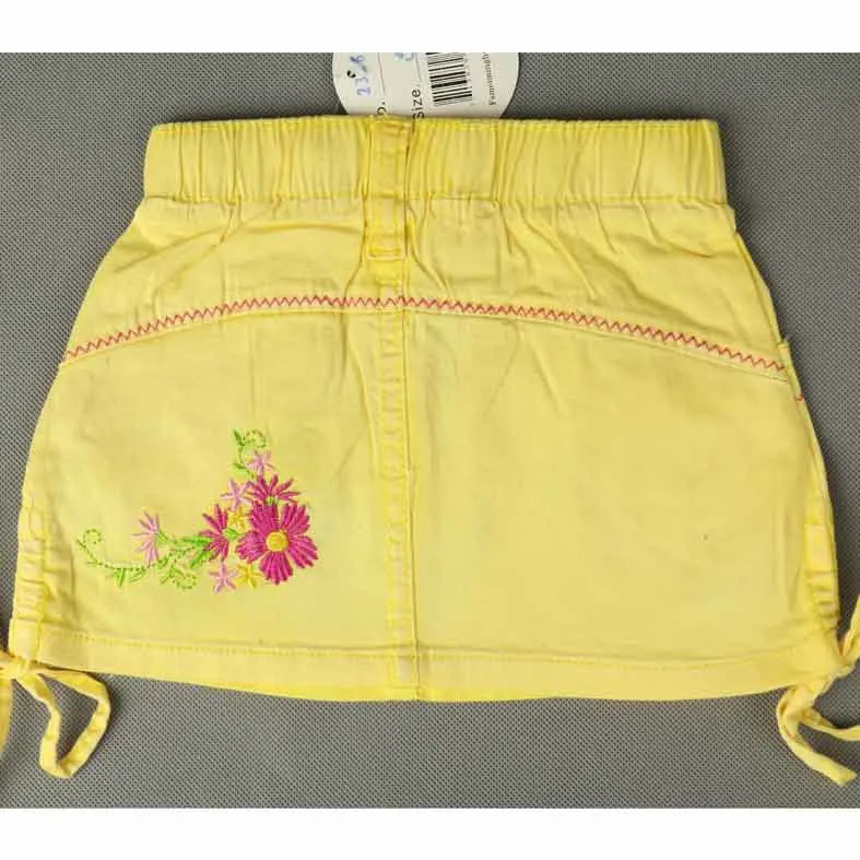 Детские юбки для девочек с цветочным рисунком и вышивкой бабочки кристаллами эластичный пояс Мини Милая