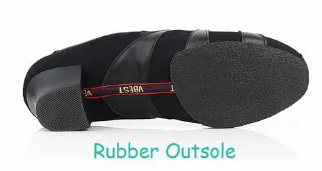 Rubber Sole Профессиональная Мужская обувь для латинских танцев из натуральной кожи; Туфли-оксфорды для бальных танцев, танго, сальсы; обувь для мужчин; большие размеры 38-45 - Цвет: Rubber Sole