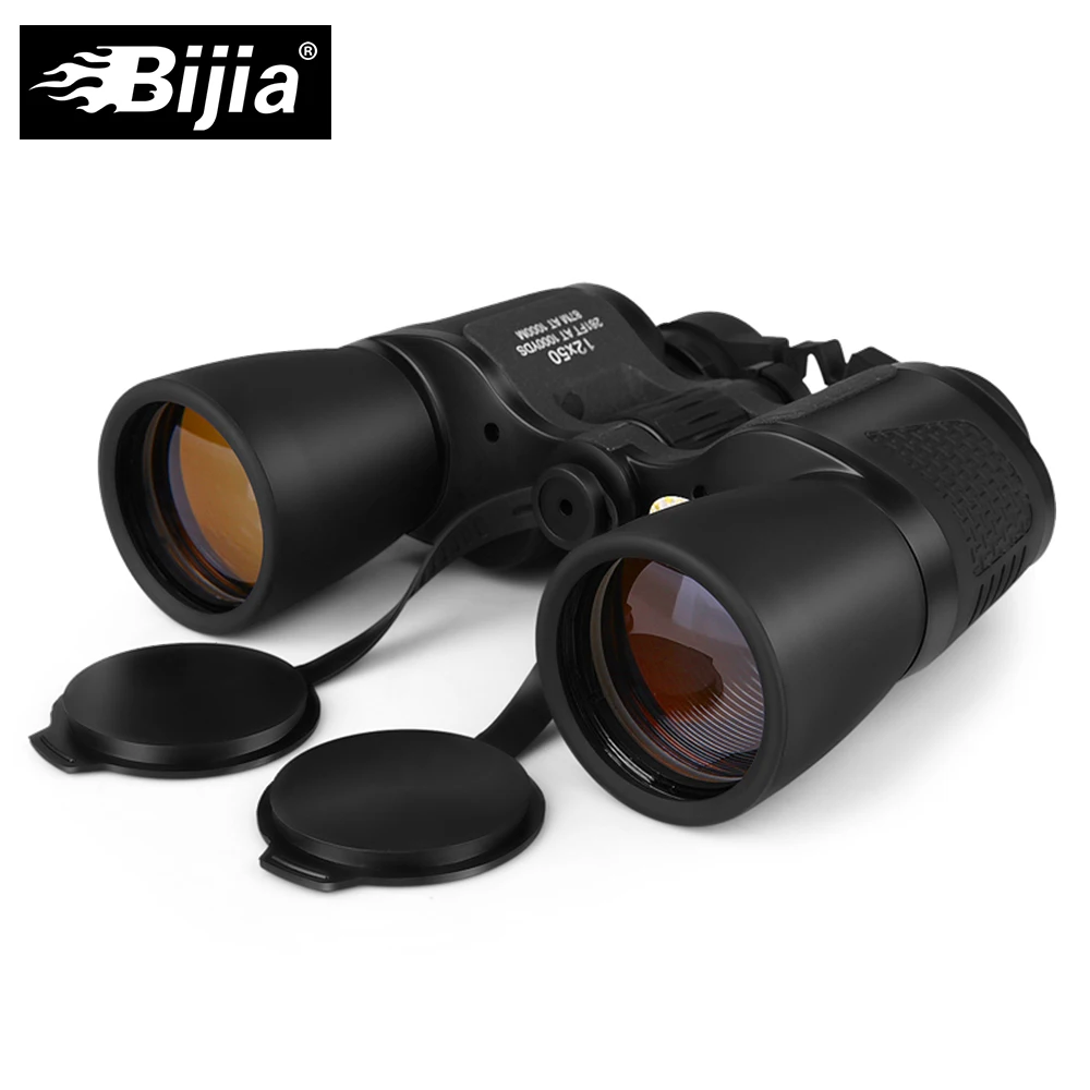 BIJIA 12x50 Wide Angle High Quality Classic Telescope Professional Hunting Binoculars Hefinition Waterproof | Инструменты