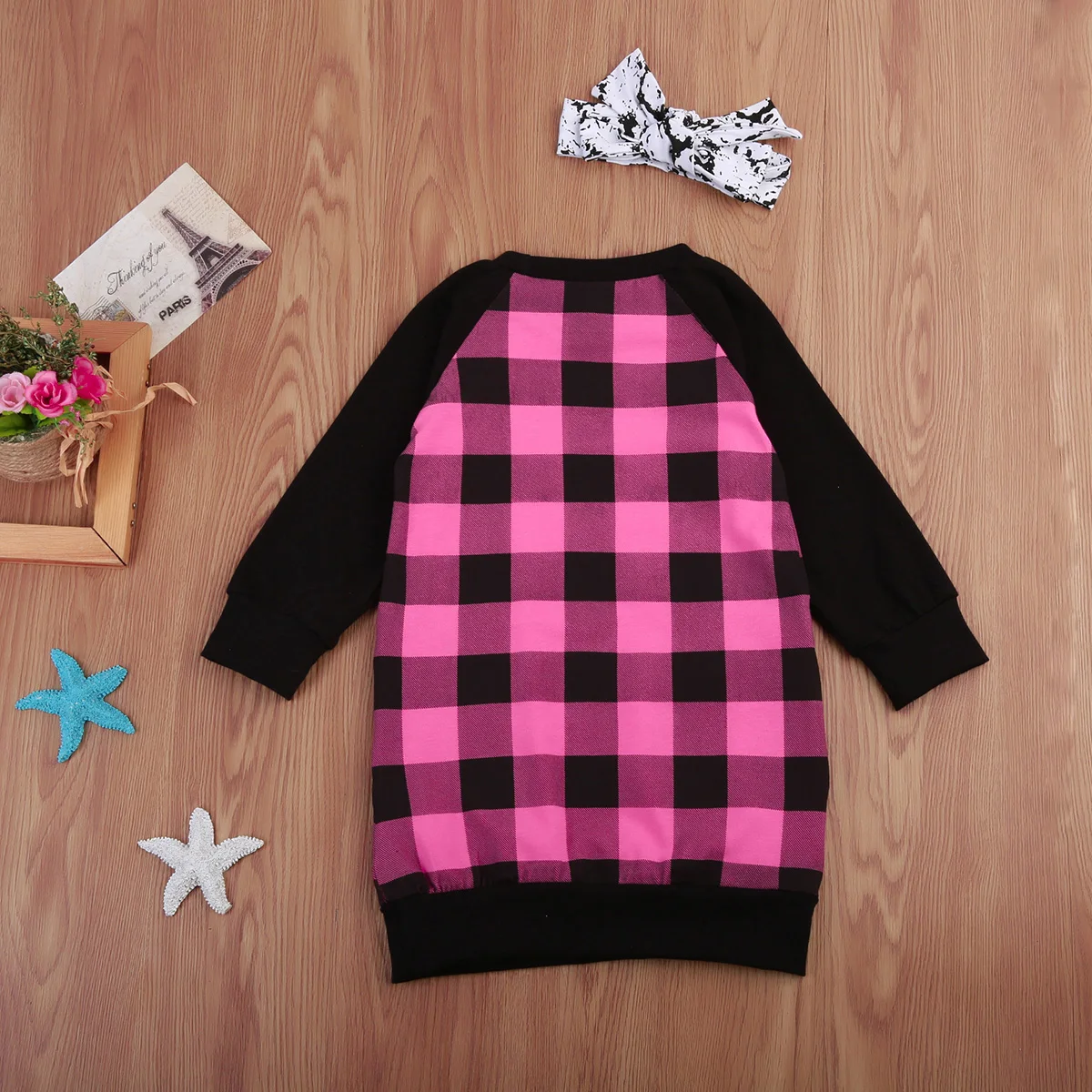 Little Girls Cute Plaids Long Sleeve Dress Toddler Baby Girl Kids Casual Princess Party Dresses 1-6T Clothing | Детская одежда и
