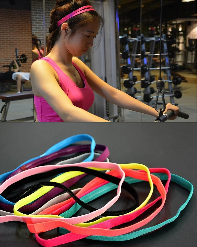 1 шт. повязка для волос йоги спортивная женский и мужской спортивный нескользящий