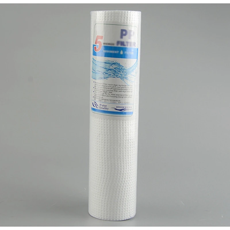 

DMWD 5PCS/LOT 10 Inch Water Purifier PP Cotton Filter Water Filter Cartridge Water Purification System 1 Micron