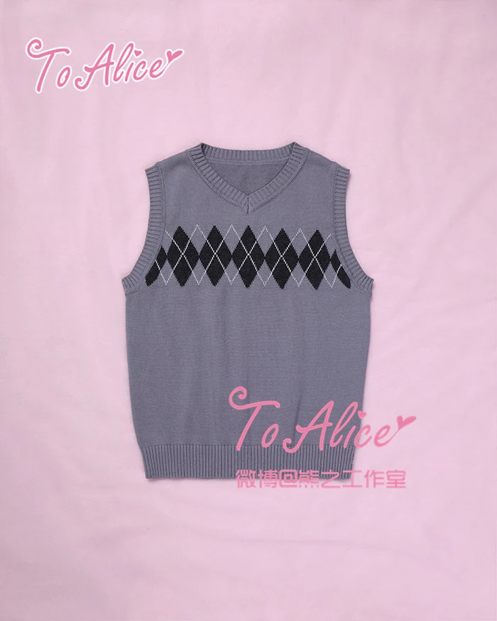 Комплект униформы JK для церемонии выпускного в западном стиле пар: серый свитер