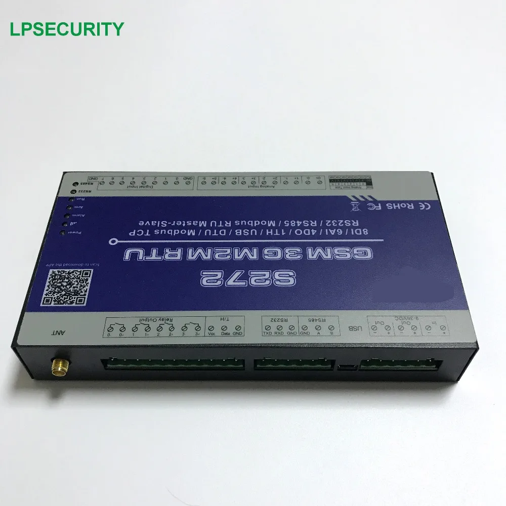GSM RTU система мониторинга в реальном времени S272 с RS232 RS485 USB 8DIN 6AIN 4DO 1 температурный