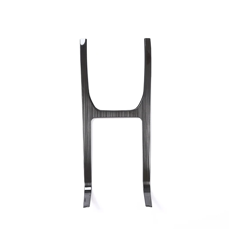 For Land Rover Discovery Sport 2015-17 Car Accessories Stainless Steel Black Brushed Inner Center Console Gear Shift Frame Trim |