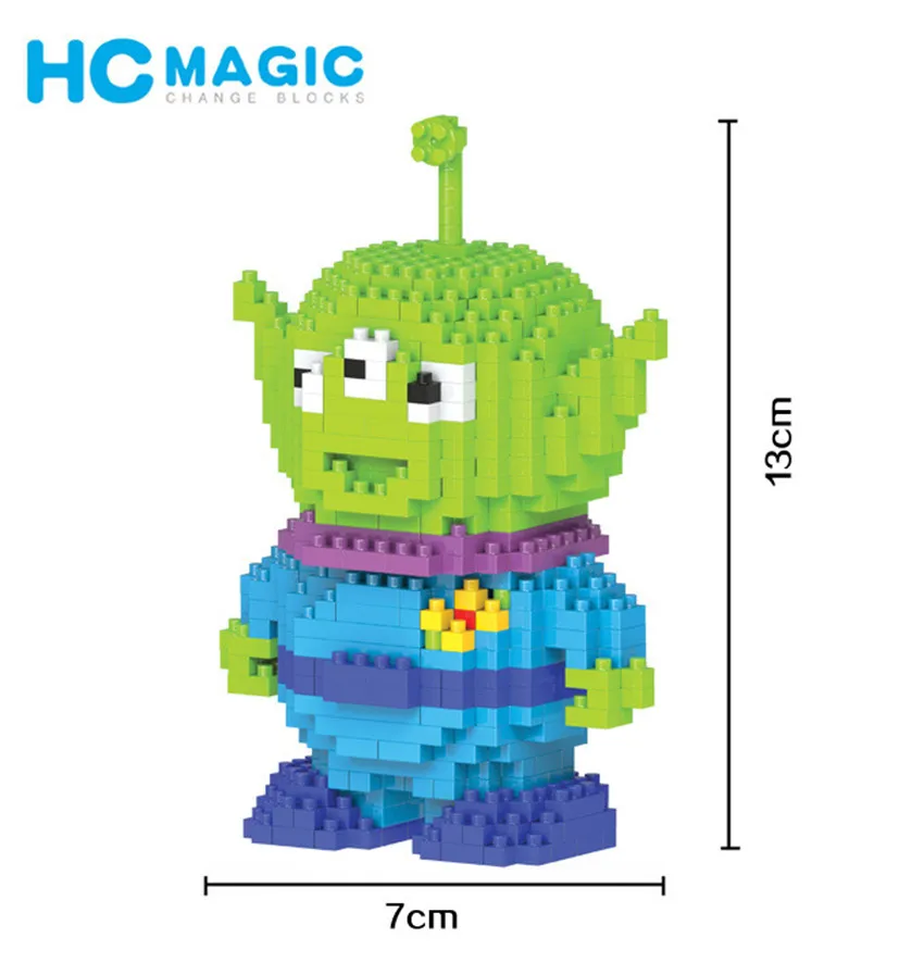 HC Magic alien DIY Мини здание нано космический человек блоки Детская игрушечная