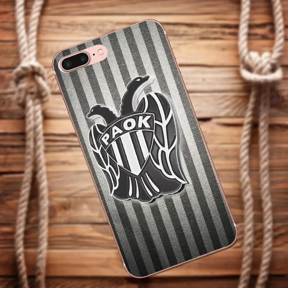 Vvcqod Paok Fc Thessaloniki For Apple iPhone 4 4S 5 5C 5S SE 6 6S 7 8 Plus X Moto G G2 G3 TPU Custom Design | Мобильные телефоны и