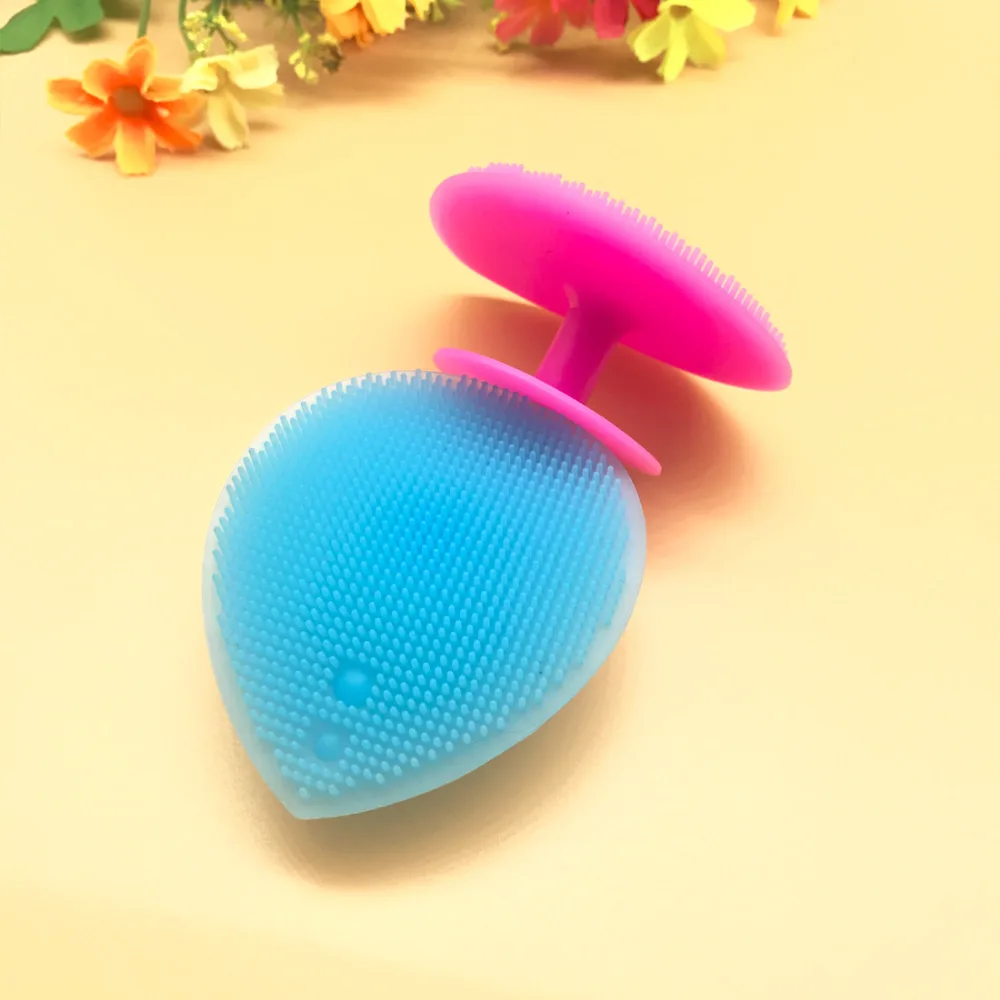 

1Pcs Super soft skin-friendly silicone massage brush Clean beauty silica gel to black wash a face to brush