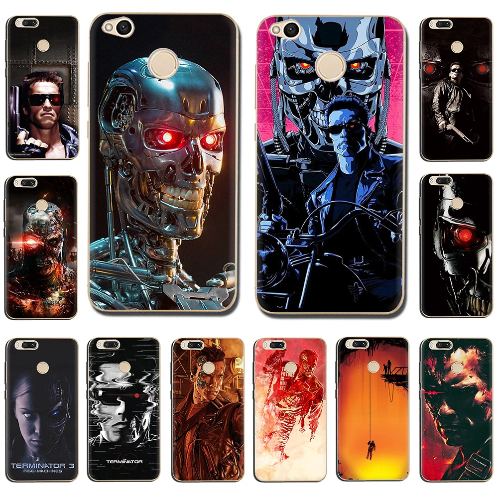 Терминатор жесткий чехол для телефона с рисунком в виде Xiaomi Mi 5 6 8 5S A1 A2 5X 6X F1 9 9SE MAX3