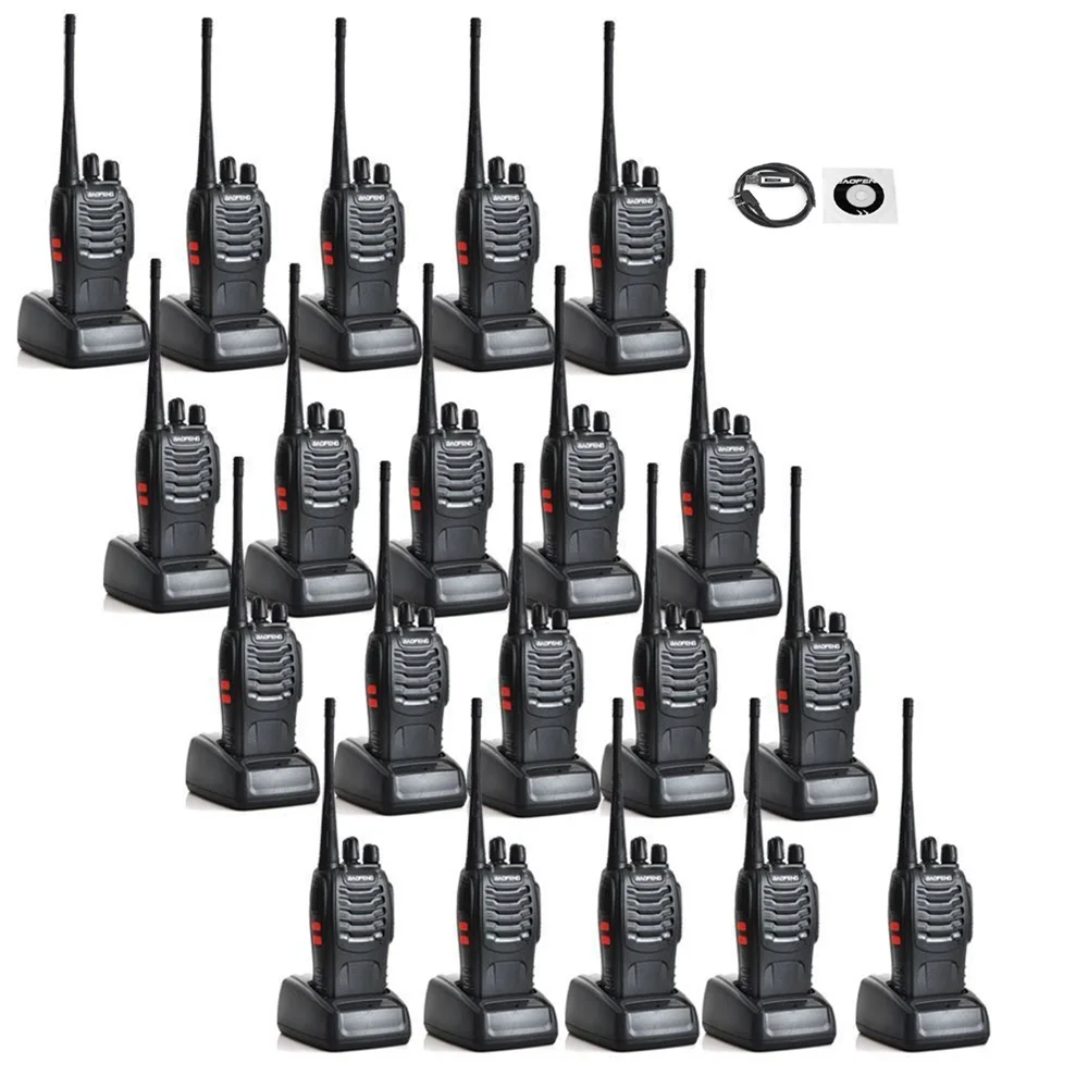 

20 шт./лот Baofeng BF-888S Ham radio с 1 pc программируемым кабелем