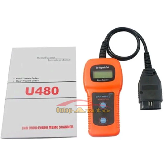 Светодиодный U480 OBD2 OBDII Авто Двигатель считыватель кода неисправностей сканер