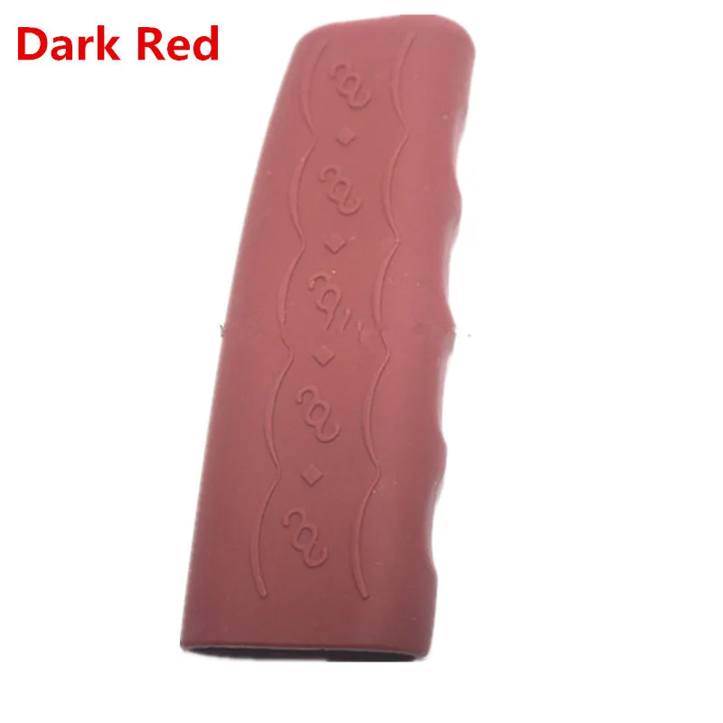 Dark Red Handbrake Авто руководство автомобиля силиконовые переключения передач головка кнопка ручка трансмиссии крышка автоматический ручной тормоз Чехлы рукава чехол Защита кожи - Название цвета: Dark Red Handbrake
