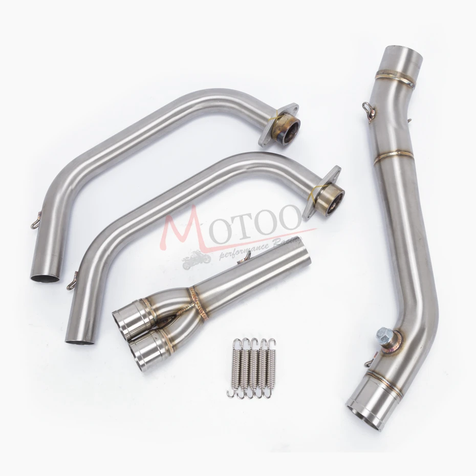 

Motoo - Full Exhaust System pipe middle pipe slip on for YAMAHA YZF R25 R3 2015 2016 2017 2018 2019 without exhaust