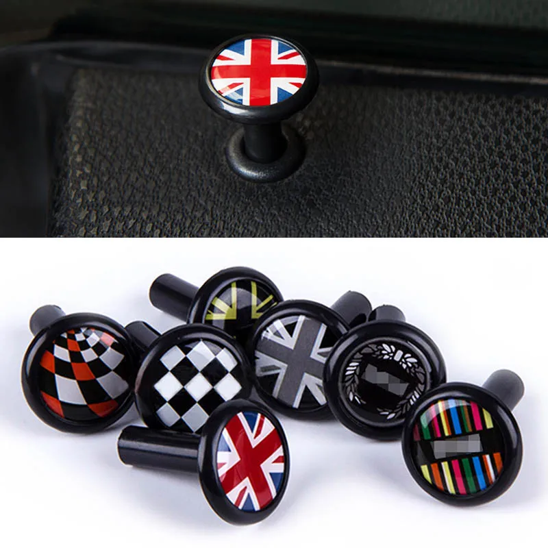 2 шт. дверные замки Pin Обложка для MINI COOPER JCW One+ S Countryman Clubman R55 R56 F54 F55 R60 автомобиля Аксессуары Укладка дверь Стикеры