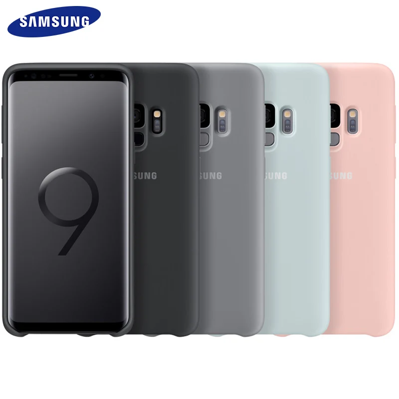 Силиконовый чехол для Samsung S9 S 9 Plus 100% оригинальный чехол-накладка 360 роскошный