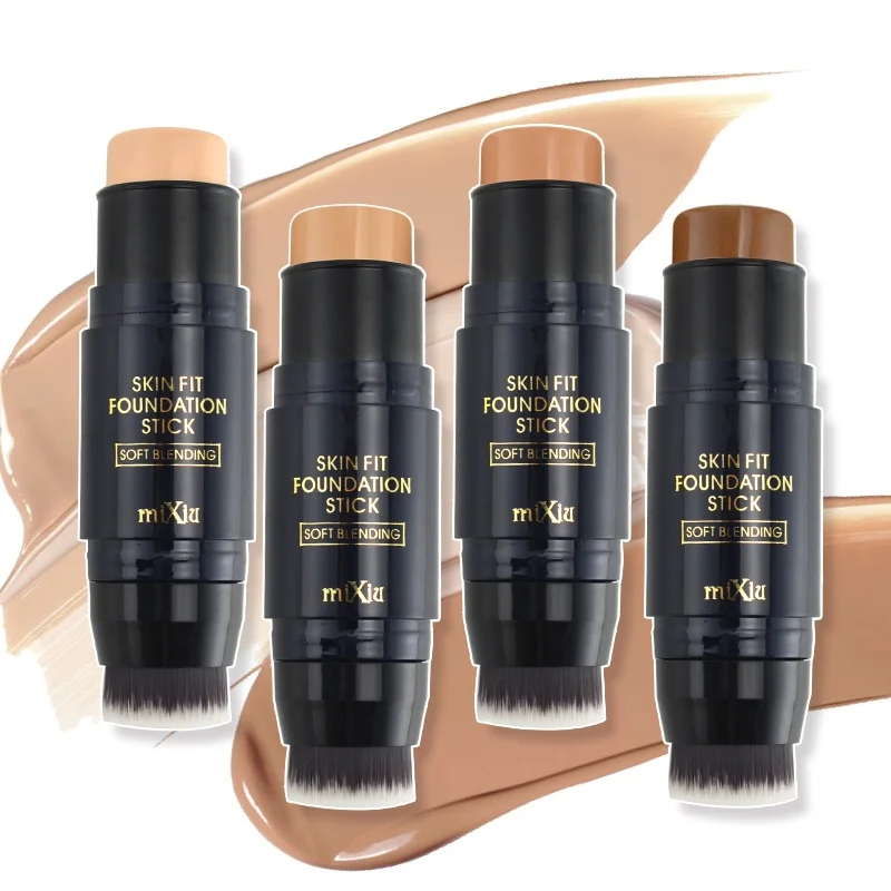Face Natural Foundation Makeup Stick Concealer Creamy Perfect Oil-control Smooth Base Cover Cosmetic | Красота и здоровье